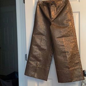 Madewell Copper Wide Leg Trousers